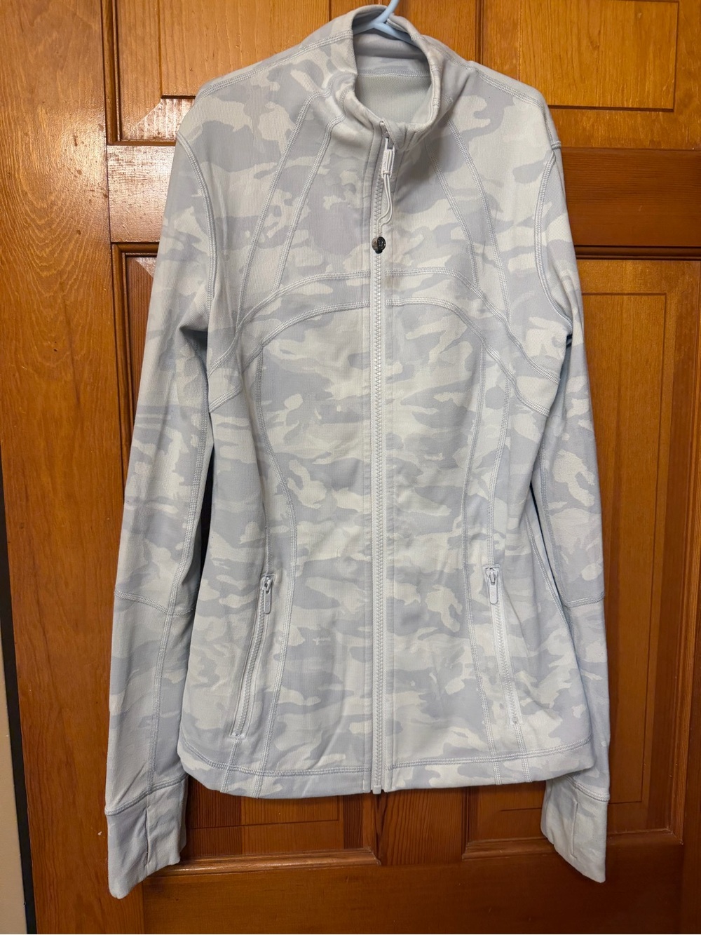 lululemon athletica Light Gray Camo Full-Zip Utility Jacket
